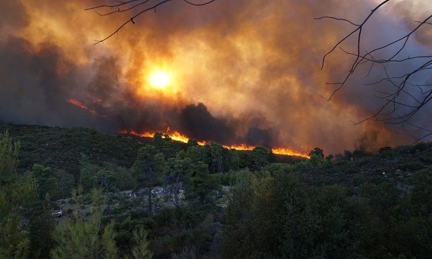 Νύχτα κόλασης στην Αττική: Κάηκαν περιουσίες, δάση, ζώα – Τεράσια μάχη να σωθεί το Μοναστήρι του Αγίου Εφραίμ